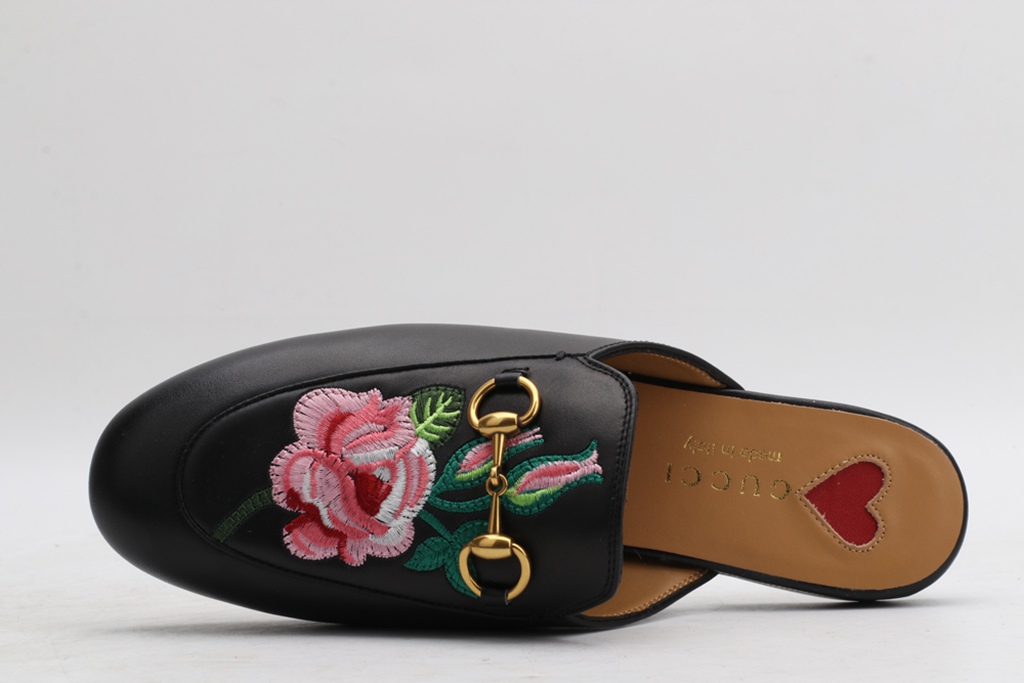 Princetown New Bloom Floral Leather Slipper Flats Sandals Mules/Slides